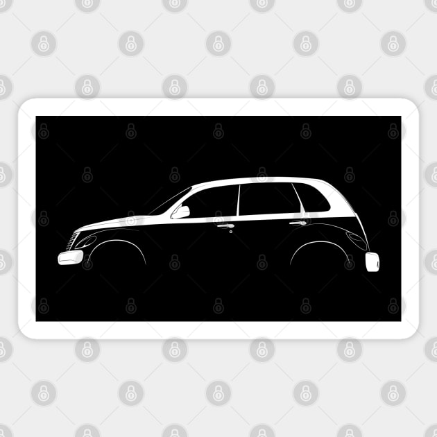 Chrysler PT Cruiser Silhouette Magnet by Car-Silhouettes